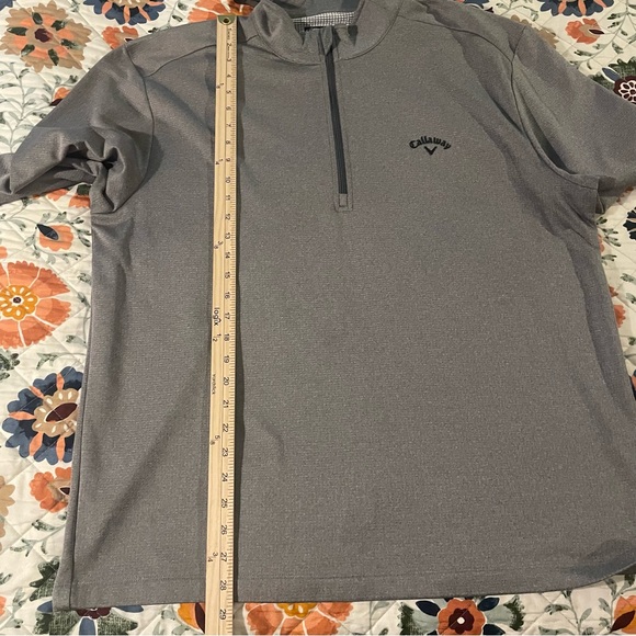 Callaway‎ Men's Charcoal Zip-Up Pullover Size XL - Picture 7 of 8